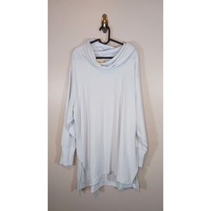 Maeve by Anthropologie Pull-On Cowl Neck Blue Sweater Size 1X NWT